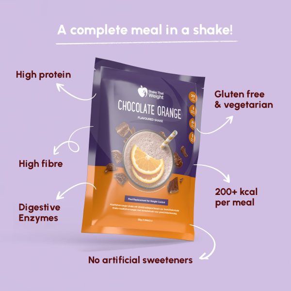 Chocolate orange flavour Shake That Weight meal replacement shake