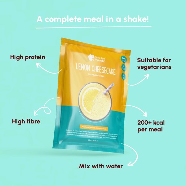 Lemon cheesecake flavour Shake That Weight meal replacement shake